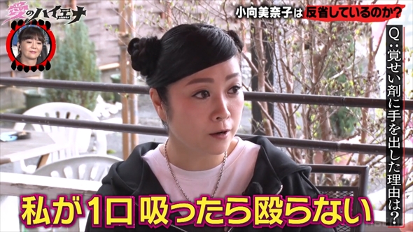 覚せい剤に手を出した理由を告白する小向美奈子