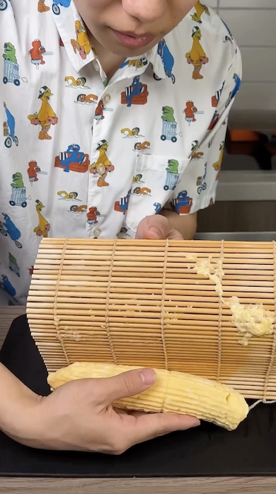 巻きすで整える