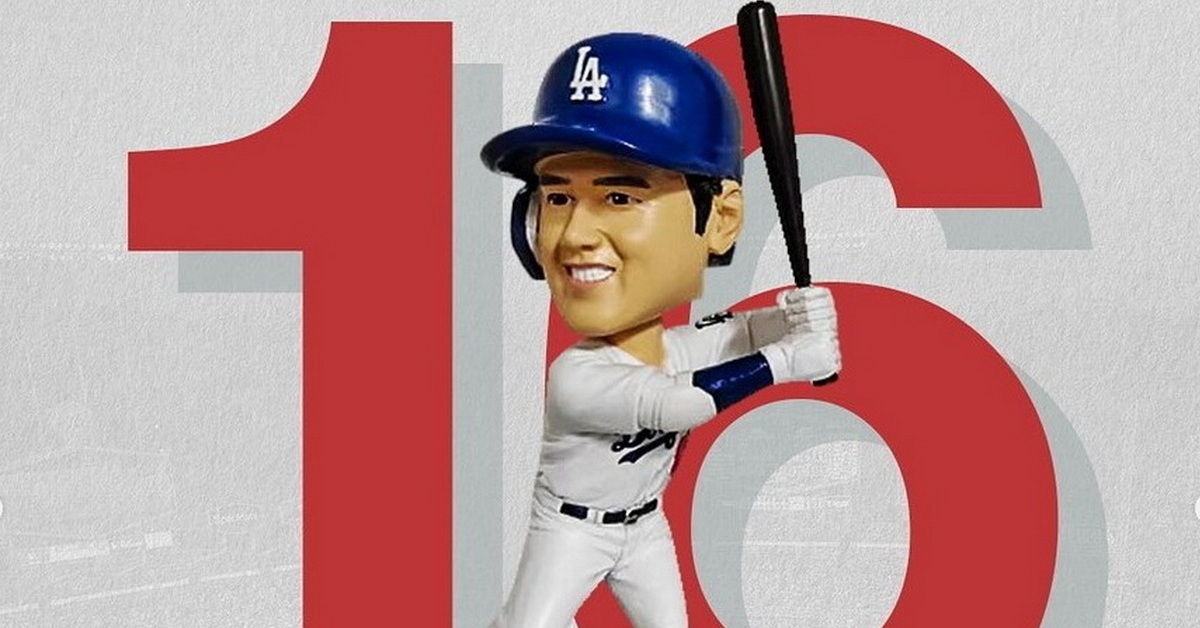 プレミア.大谷翔平.首振り人形2021 MS】大谷翔平 2022年5月10日球場配布 2021年MVP最優秀選手賞記念