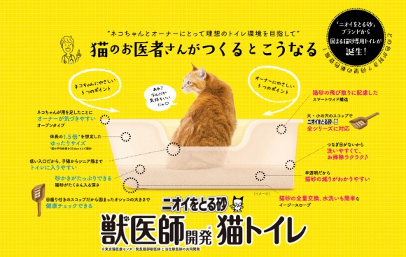 【PR】 ライオンペット 獣医師開発 ニオイをとる砂専用 猫トイレ 