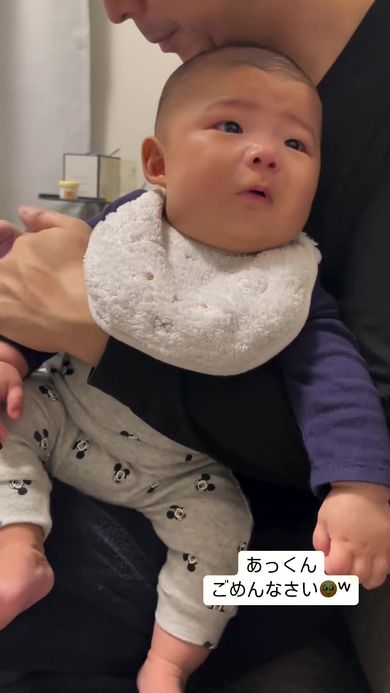 いないいないばぁで泣いちゃった赤ちゃん