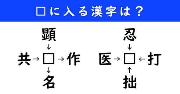 漢字パズル　和同開珎　二字熟語　穴埋め