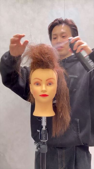 『あたしンち』お母さんの髪形を再現