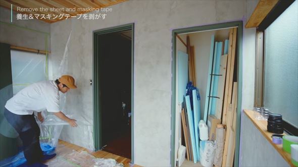 リノベーションでドアのペイント