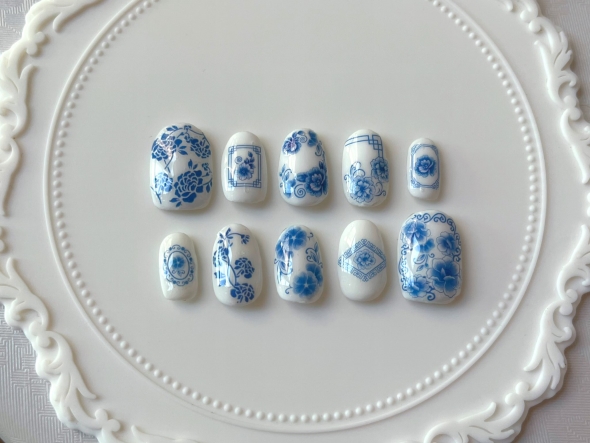 中国陶器ネイル