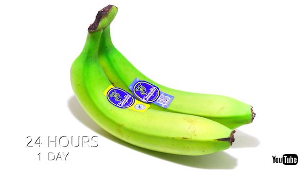 1日経過したバナナ