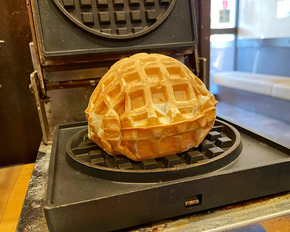 よく膨らんだワッフル