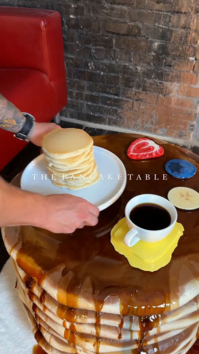 パンケーキテーブル・飾り付け