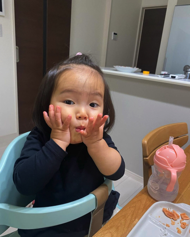 食いしん坊の1歳児