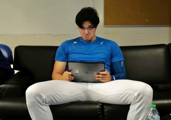 ロサンゼルス・ドジャース 大谷翔平選手 変顔