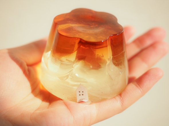 ガラスのプリン