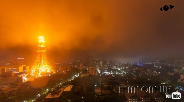 東京タワーのタイムラプス