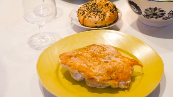 金曜日の夜ご飯はチキンステーキ