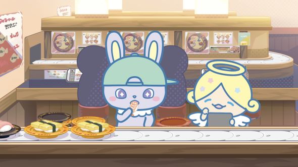 回転寿司を食べる「ちまた」