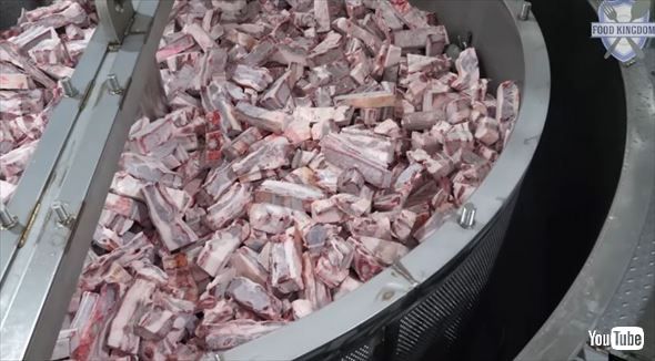 牛カルビ煮込み製造工場の動画