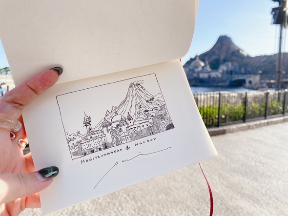 ディズニーシーのパークスケッチ