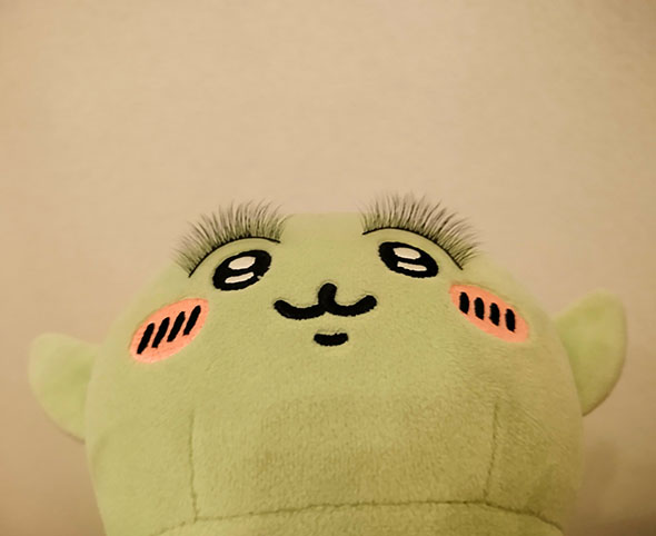ゴブリンにつけま（下から）