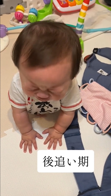ひたすら号泣するチビ助くん