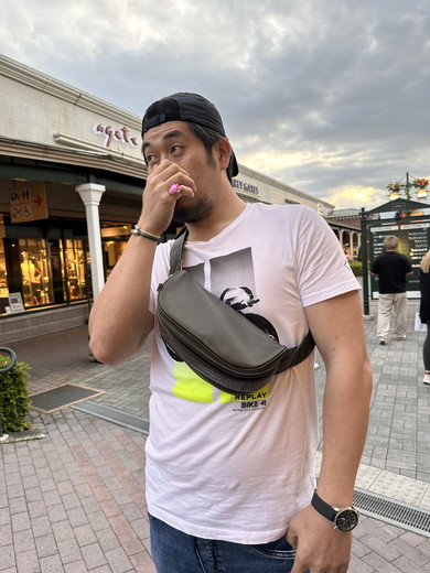 5歳娘による夫ワンポイントコーデ