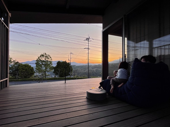 投稿者さんの家にあるデッキの写真