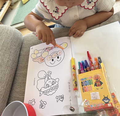 3歳の女の子によるぬりえ