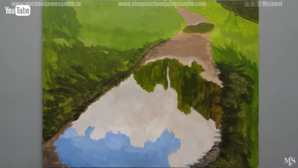 水たまりを描く油絵画家Michael James Smith