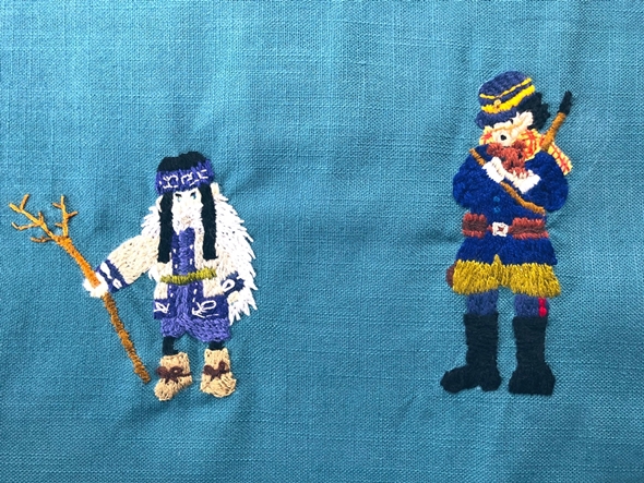 ゴールデンカムイの刺繍