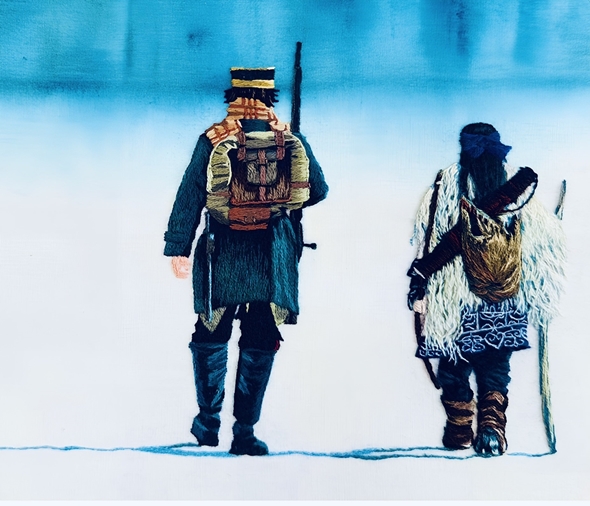 ゴールデンカムイの刺繍