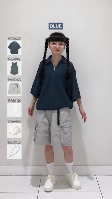 GUウォッシャブルニットスキッパーポロシャツ