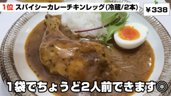 スパイシーカレーチキンレッグをアレンジ