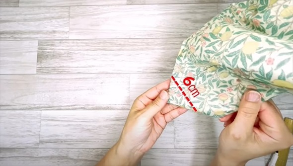 ウイリアム・モリスのカットクロスで縫わないポーチ