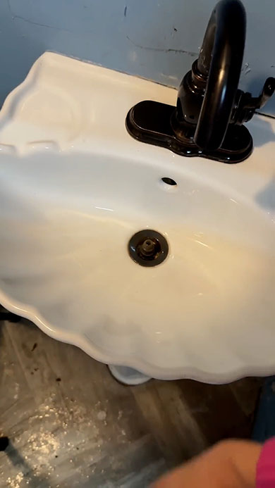 掃除の女王・掃除後の洗面台