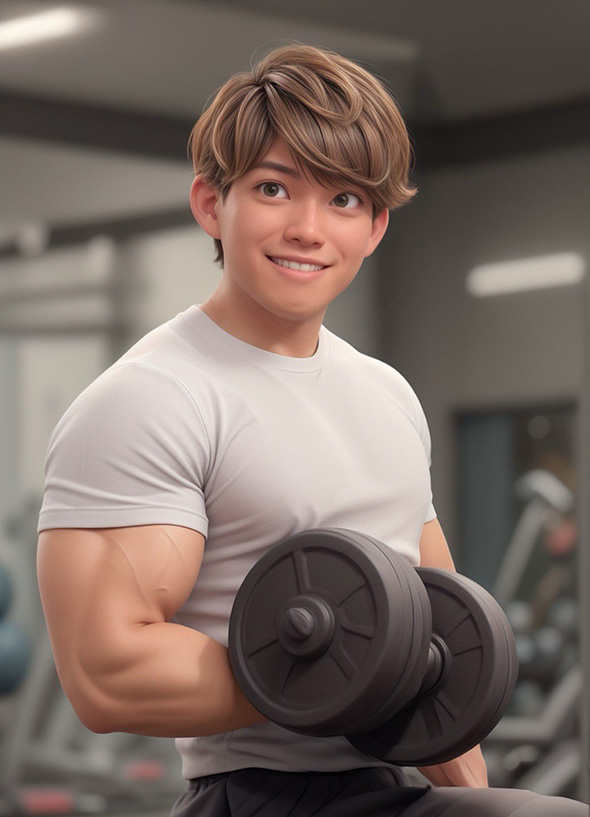 ムッキムキの超マッチョに……！