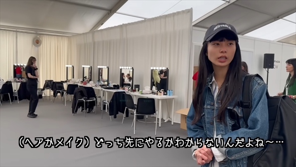 スペインのファッションショーに着物で出演した日本人モデル