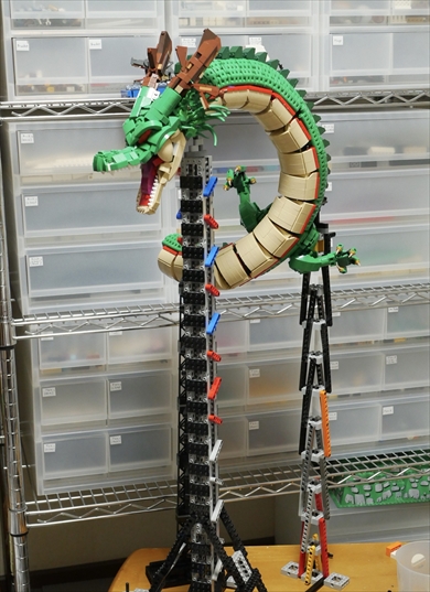 レゴで作ったドラゴンボールの神龍