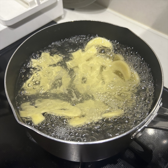 茹でられる「あ」