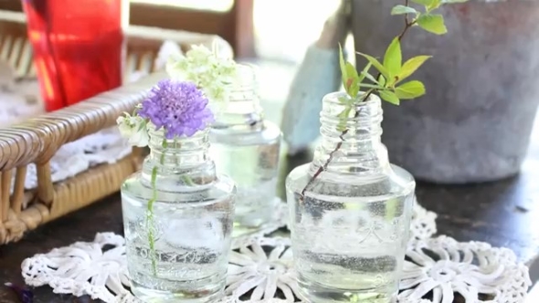 花瓶に生けた花