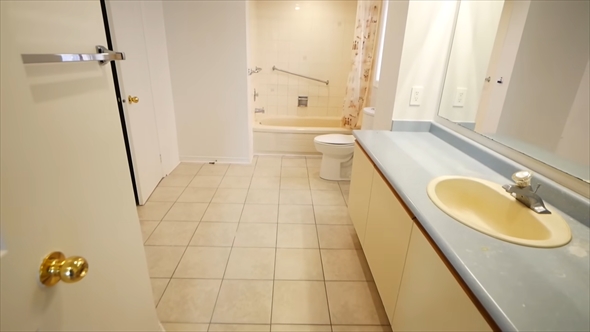 アメリカのバスルームのリノベーション