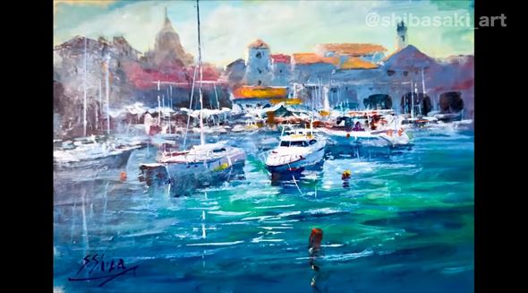 おじいちゃんが指で描いたすごい風景画