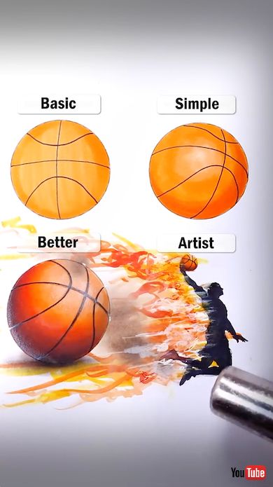 バスケットボール描画
