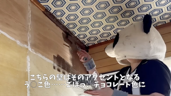 玄関アクセントウォールDIY