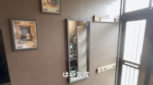 玄関アクセントウォールDIY