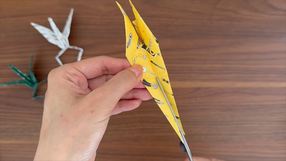 ダンシング折り鶴の作り方