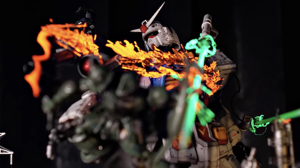 ガンプラジオラマ製作過程