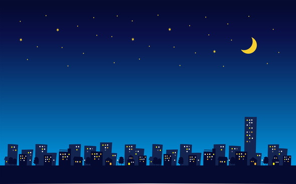 暗闇で遊ぶ男の子