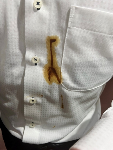 みそカツのシミ