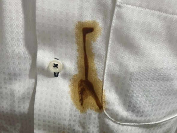 みそカツのシミ