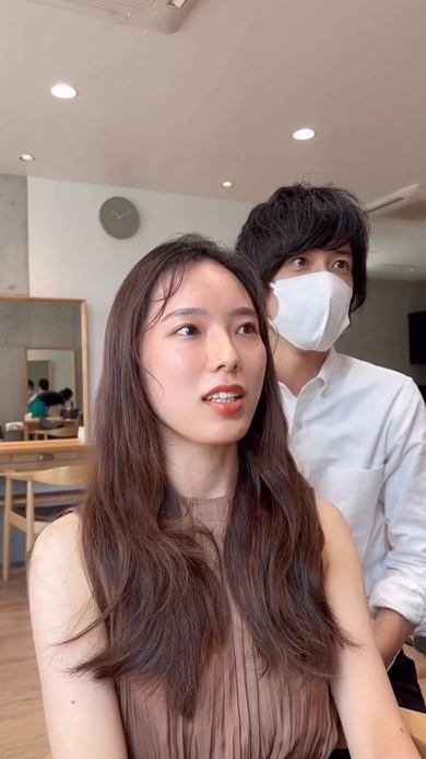 ロングヘアからショートにばっさりカットのビフォーアフター動画