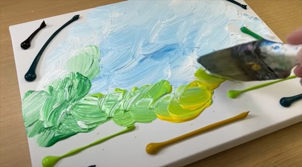綿棒で絵を描くテクニック