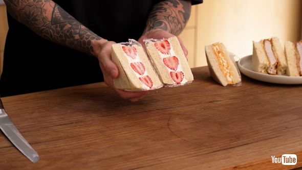 外国人シェフが日本のサンドイッチを作る